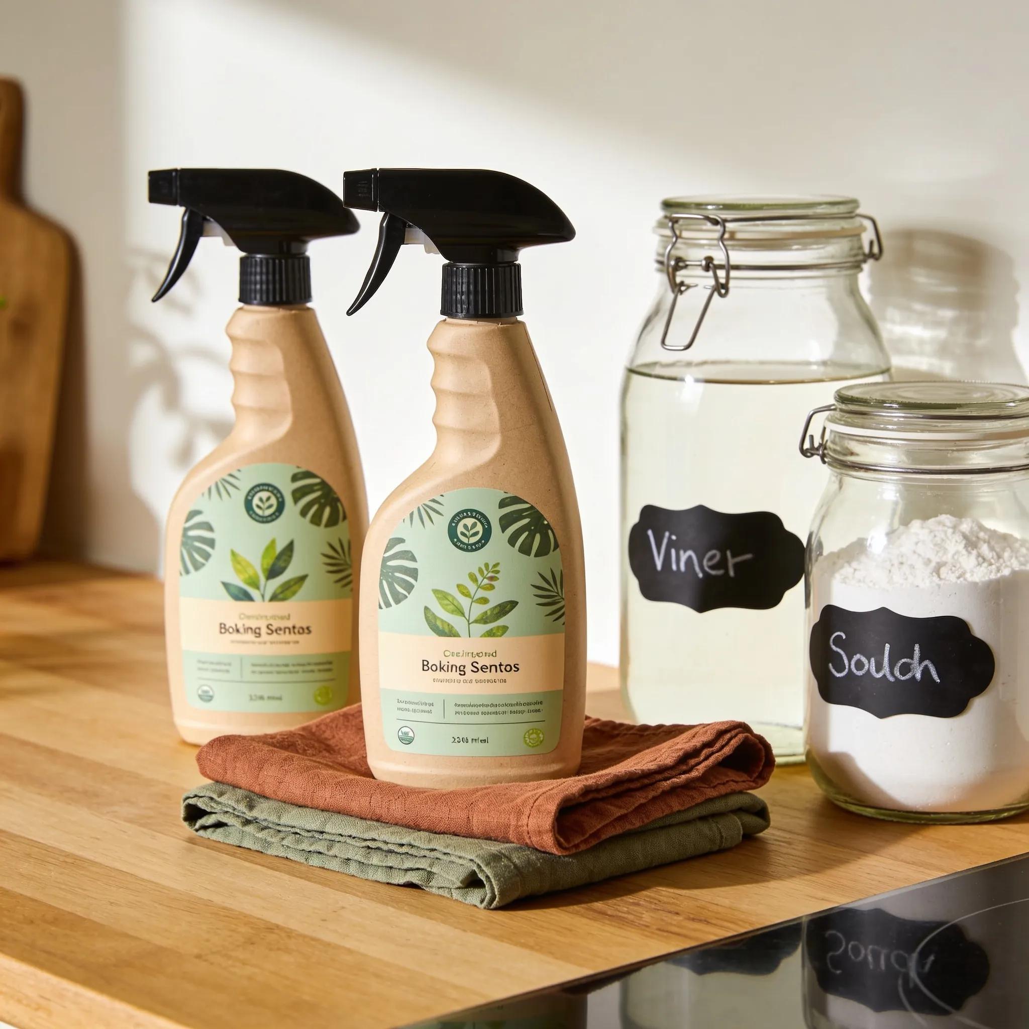 Eco-friendly cleaning products and natural ingredients like vinegar and baking soda for Nottingham homes.
